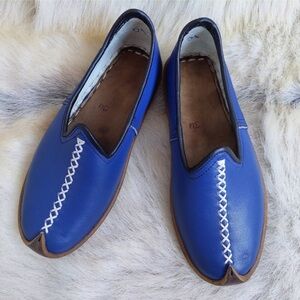 Turkish Navy Blue Moccasins Ephesus Turkey Size EU 36.5